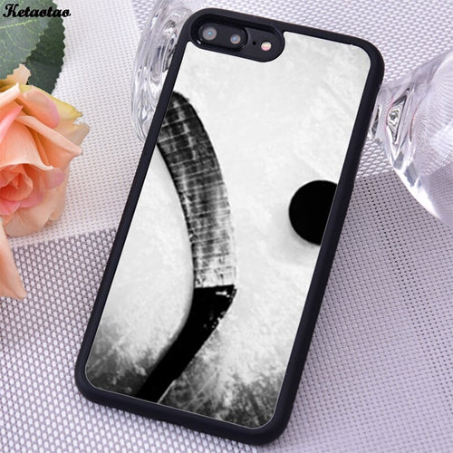 Hockey Print Silicone Phone Cover