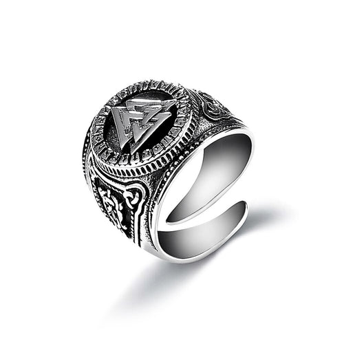 Hunter Triangle Stainless Steel Ring